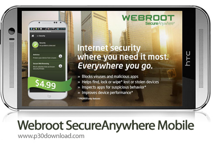 دانلود Webroot SecureAnywhere Mobile Premier - برنامه موبایل آنتی ویروس وب روت