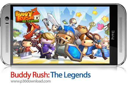 دانلود Buddy Rush: The Legends - بازی موبایل هجوم یاران
