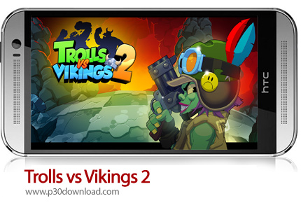 دانلود Trolls vs Vikings 2 v1.6.1 + Mod - بازی موبایل غول ها در برابر وایکینگ ها