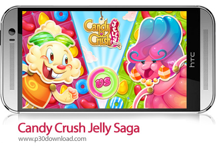 دانلود Candy Crush Jelly Saga v2.63.28 + Mod - بازی موبایل حماسه آبنبات ژله ای