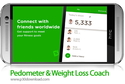 دانلود Pedometer & Weight Loss v7.8.2 - برنامه موبایل قدم شمار