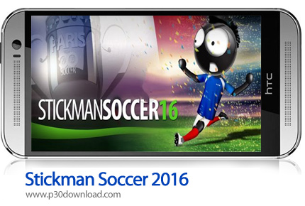 دانلود Stickman Soccer 2016 v1.5.1 + Mod - بازی موبایل فوتبال آدمک ها 2016