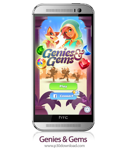 دانلود Genies & Gems v62.76.104.01291006 + Mod - بازی موبایل جنی و جواهر