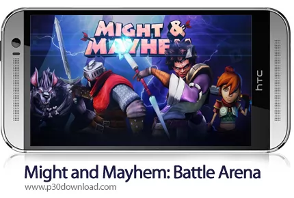 دانلود Might and Mayhem: Battle Arena v3.4 - بازی موبایل میدان نبرد