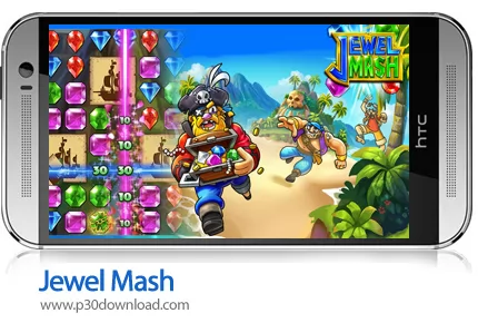 دانلود Jewel Mash v1.1.1.2 + Mod - بازی موبایل جواهرات دلربا