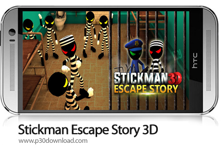 دانلود Stickman Escape Story 3D v2.9 + Mod - بازی موبایل فرار استیکمن از زندان