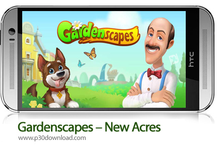 دانلود Gardenscapes - New Acre v5.0.2 + Mod - بازی موبایل باغداری