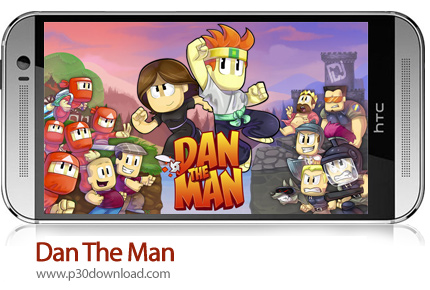 دانلود Dan The Man v1.8.30 + Mod - بازی موبایل دَن