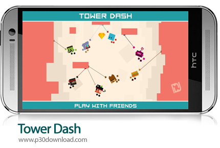 دانلود Tower Dash - بازی موبایل مکعب عنکبوتی