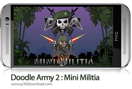 دانلود Doodle Army 2 : Mini Militia v5.3.4 + Mod - بازی موبایل ارتش احمق 2