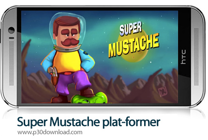 دانلود Super Mustache plat-former - بازی موبایل سوپر ماستیک