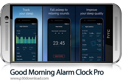 دانلود Good Morning Alarm Clock Pro v3.16.0 - برنامه موبایل آلارم حرفه ای