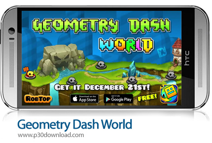 دانلود Geometry Dash World v1.04 + Mod - بازی موبایل مکعب کوچولو