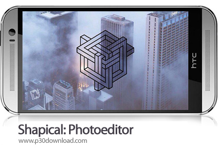 دانلود Shapical: Photoeditor v2.3 - برنامه موبایل ترکیب تصاویر با اشکال هندسی