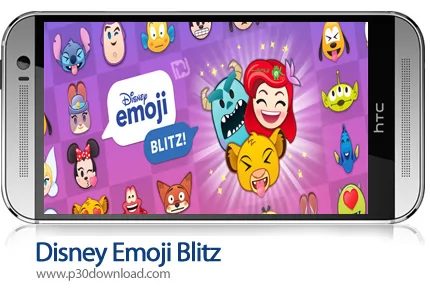 دانلود Disney Emoji Blitz v41.0.0 + Mod - بازی موبایل پازل شکلک های دیزنی