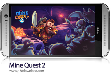 دانلود Mine Quest 2 v2.2.12 + Mod - بازی موبایل ماجراجویی های معدن 2