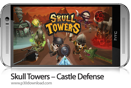 دانلود Skull Towers - Castle Defense v1.2.12 + Mod - بازی موبایل برج های اسکلتی
