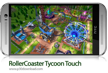 دانلود RollerCoaster Tycoon Touch v3.17.4 + Mod - بازی موبایل شبیه ساز ترن هوایی و پارک