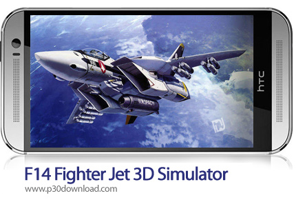 دانلود F14 Fighter Jet 3D Simulator v1.02 - بازی موبایل شبیه سازی سه بعدی جت جنگنده اف 14