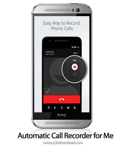 دانلود Automatic Call Recorder for Me Unlocked v1.7 - برنامه موبایل ضبط ساده مکالمات