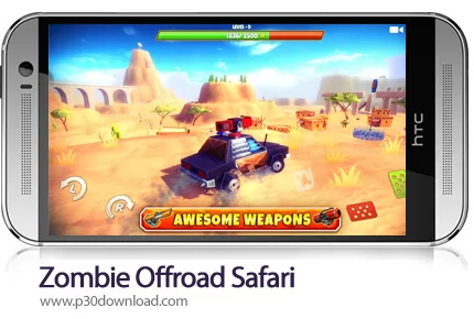 دانلود Zombie Offroad Safari v1.2.1 + Mod - بازی موبایل آفرود زامبی