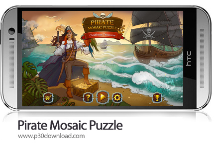 دانلود Pirate Mosaic Puzzle v1.0 + Mod - بازی موبایل پازل دزدان دریایی