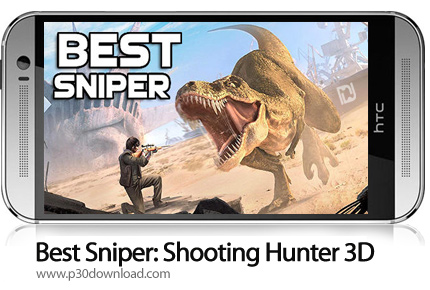 دانلود Best Sniper: Shooting Hunter 3D v1.07.7 + Mod - بازی موبایل نبرد با زامبی ها و دایناسورها