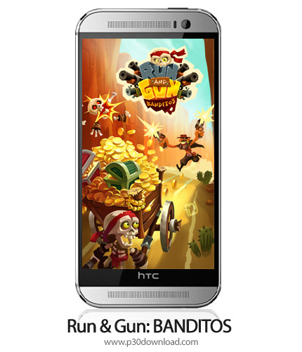 دانلود Run & Gun: BANDITOS v1.3.1 + Mods - بازی موبایل بدو و بکش: راهزنان