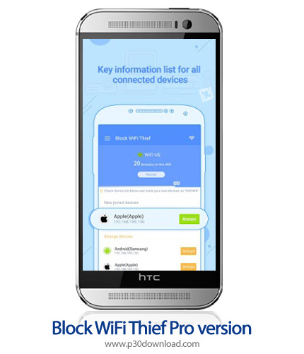 دانلود Block WiFi Thief Pro version - Ads Free v1.0.10 - برنامه موبایل شناسایی افراد متصل شده به شبک