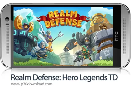 دانلود Realm Defense: Hero Legends TD v2.6.0 + Mod - بازی موبایل برج دفاعی