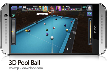 دانلود 3D Pool Ball v2.2.2.3 + Mod - بازی موبایل بیلیارد حرفه ای