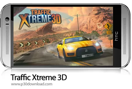 دانلود Traffic Xtreme 3D: Fast Car Racing & Highway Speed v1.00 + Mod - بازی موبایل ماشین سواری در ب