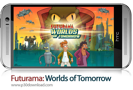دانلود Futurama: Worlds of Tomorrow v1.6.4 + Mod - بازی موبایل فیوچراما: دنیای آیندگان