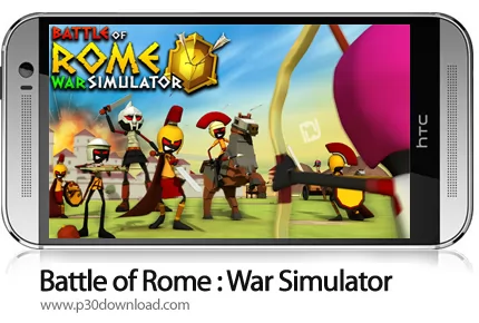 دانلود Battle of Rome : War Simulator v1.6 + Mod - بازی موبایل شبیه ساز جنگ روم