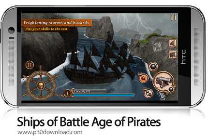 دانلود Ships of Battle Age of Pirates v2.6.25 + Mod - بازی موبایل عصر دزدان دریایی