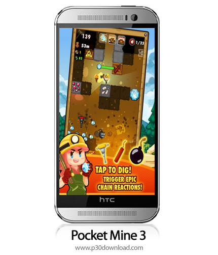 دانلود Pocket Mine 3 v18.13.0 + Mod - بازی موبایل معدنچی گنج 3
