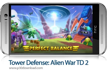 دانلود Tower Defense: Alien War TD 2 v2.0.1 + Mod - بازی موبایل دفاع از برج: جنگ بیگانگان 2