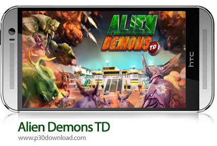 دانلود Alien Demons TD v1.3 + Mod - بازی موبایل شیاطین بیگانه