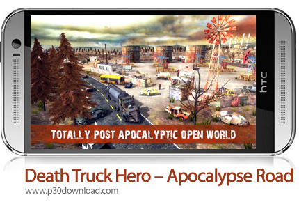 دانلود Death Truck Hero - Apocalypse Road v1.11 + Mod - بازی موبایل کامیون مرگ