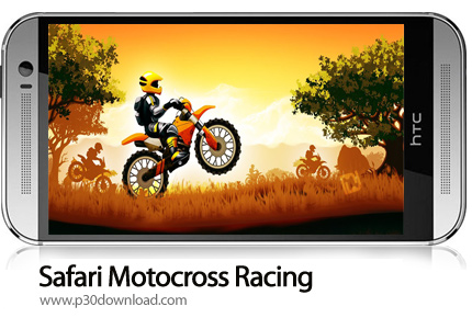 دانلود Safari Motocross Racing v3.4 + Mod - بازی موبایل موتورسواری در دشت و صحرا