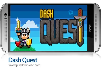 دانلود Dash Quest v2.9.23 + Mod - بازی موبایل شوالیه کوچک