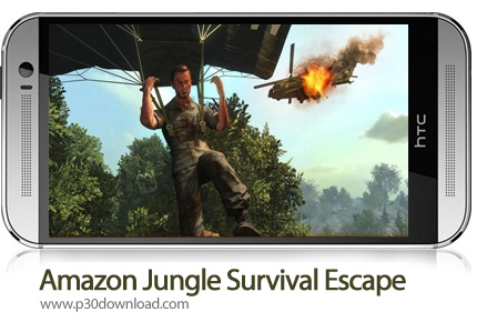 دانلود Amazon Jungle Survival Escape v1.3 + Mod - بازی موبایل فرار از جنگل آمازون