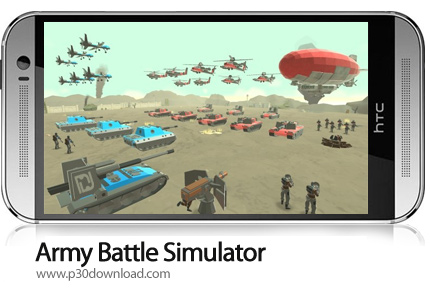دانلود Army Battle Simulator v1.3.10 + Mod - بازی موبایل شبیه ساز مبارزه ارتش