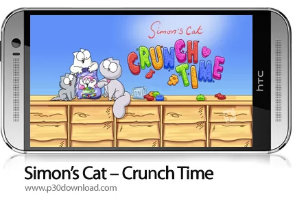 دانلود Simon's Cat - Crunch Time v1.46.2 + Mod - بازی موبایل گربه سایمون