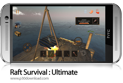 دانلود Raft Survival: Ultimate v9.9.9 + Mod - بازی موبایل بقا در اقیانوس