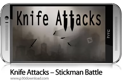 دانلود  Knife Attacks v1.1.5 + Mod - بازی موبایل نبرد چاقویی استیکمن ها