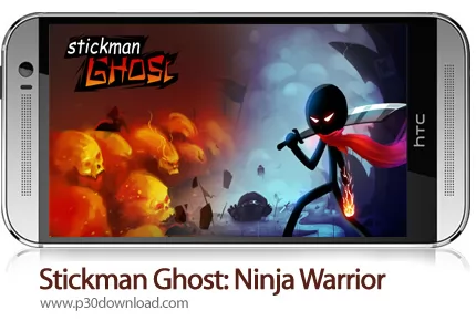 دانلود Stickman Ghost: Ninja Warrior v1.8 + Mod - بازی موبایل نبرد استیکمن ها