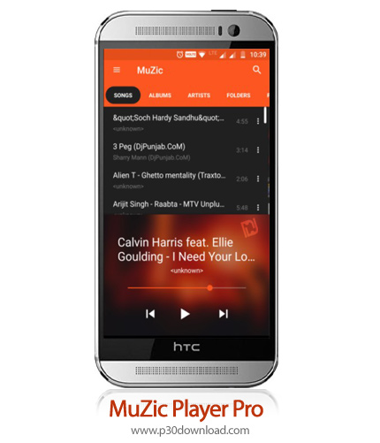 دانلود MuZic Player Pro v1.3.12 - برنامه موبایل موزیک پلیر کامل و قدرتمند فایل های صوتی