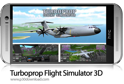 دانلود Turboprop Flight Simulator 3D v1.26 - بازی موبایل شبیه ساز هواپیما