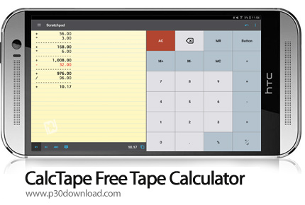 دانلود CalcTape Calculator with Tape v2.4.0 - برنامه موبایل ماشین حساب